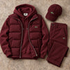 Men's Puffer Vest, Hoodie, Straight-Leg Pants & Cap 4-Piece Set