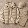 Men's Puffer Vest, Hoodie, Straight-Leg Pants & Cap 4-Piece Set