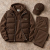 Men's Puffer Vest, Hoodie, Straight-Leg Pants & Cap 4-Piece Set